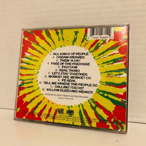 Free Up By Big MountainCD Aug 1997 Warner Bros. Very Good Pre-Owned Condition - Picture 11 of 24