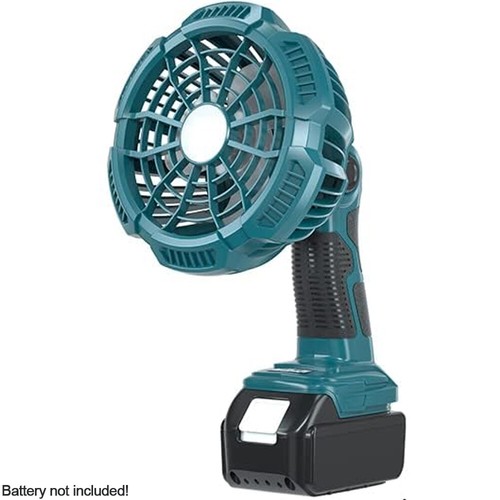 Camping Jobsite Fan For Makita 18V Li-ion Battery Portable with LED Light Remote - Picture 1 of 8