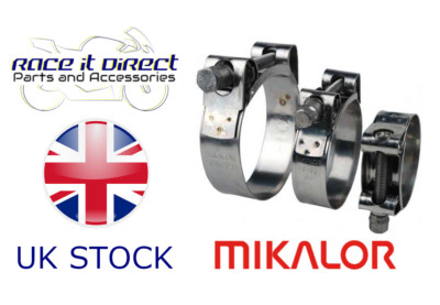MIKALOR W2 Stainless Steel Hose Clamps/Supra/Exhaust/T Bolt/Marine Clip (1, 68-73mm
