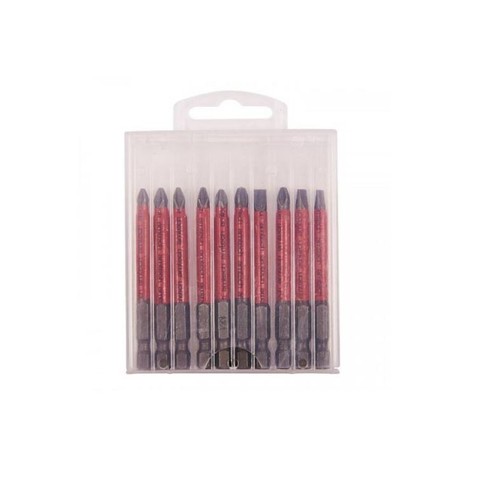10 Pack BIT SET 70mm Compatible With Phillips Power Drill Screwdriver 1/4'' Hex - Picture 3 of 5