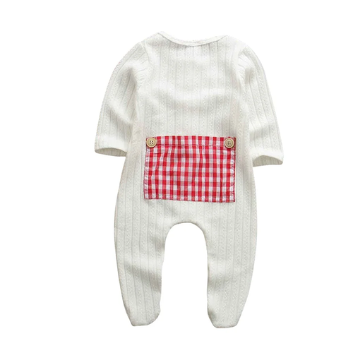 Newborn Baby Girl Long Sleeve Button Bodysuit Romper Jumpsuit Clothes Outfits - Picture 4 of 11