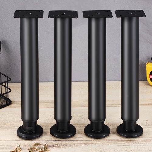 4 Pcs Height Adjustable Furniture Legs 25CM to 42CM for Cabinet Desk - Picture 3 of 11