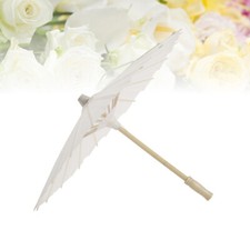 1PC DIY Painting Umbrella White Parasol DIY Painting Umbrella Paper Umbrella