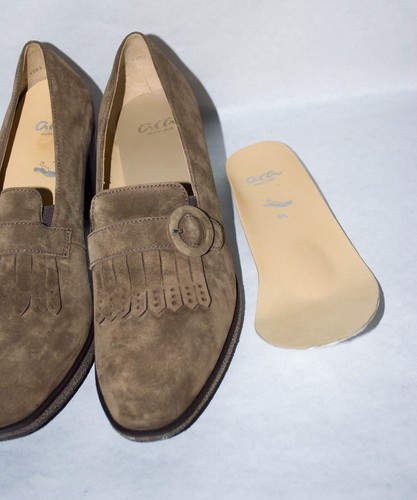 Ara Becky Loafer Pump Teak Suede. Made In Romania - Picture 10 of 10