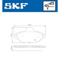 SKF Scheibenbremsbelagsatz Vkbp 80162 E