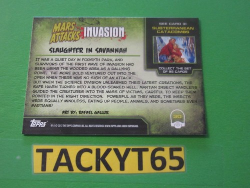 2013 MARS ATTACKS INVASION SINGLE BASE CARD(S) NEW YOU CHOOSE - Picture 68 of 196