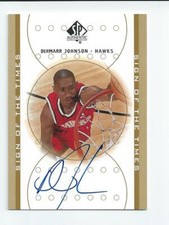 DerMarr Johnson 2000-01 SP Authentic Sign of the Times Autograph Card