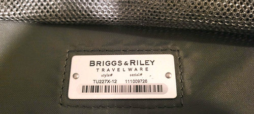 Briggs & Riley Luggage 27 inch Expandable Upright Bag TU227X-12 NO STRAP - Picture 12 of 18
