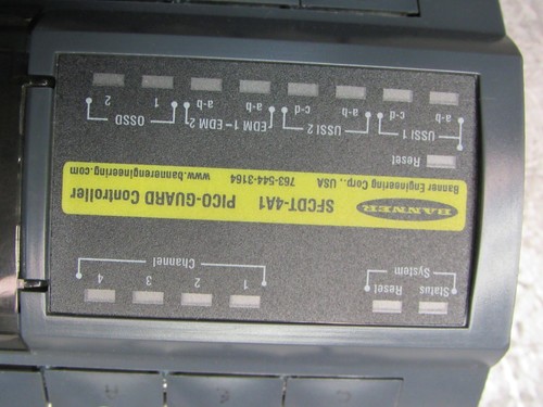 BANNER PICO-GUARD SFCDT-4A1 FIBER OPTIC SENSOR SAFETY CONTROLLER XLNT USED !! - Picture 6 of 6
