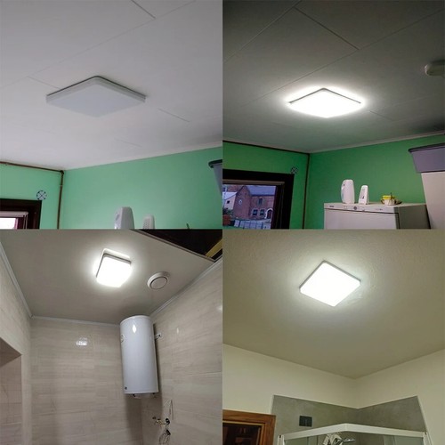 LED Modern Ceiling Lights Square Panel Down Lights Bathroom Bedroom Kitchen Lamp - Picture 8 of 13