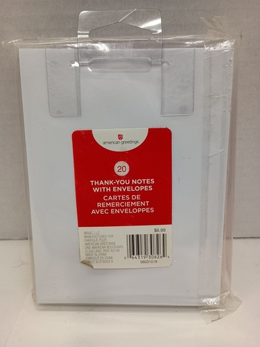 American Greetings Thank You Notes With Envelopes Qty 20 - Picture 2 of 4