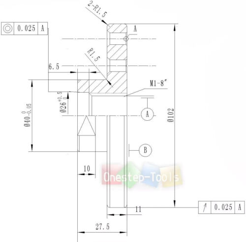 Stahl Planscheibe 1"-8 Gewinde für Holz Drehbank Drechseln 4" NEU Suche bei Amazon - Bild 4 von 5