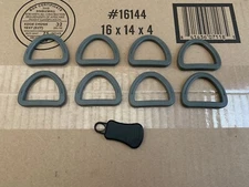 8 Pack ITW Nexus 1.5 Inch D-Ring Webbing Loop Foliage Green + Paraclete Zipper