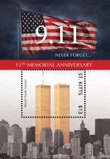 Saint Kitts - 2016 15TH MEMORIAL ANNIVERSARY OF 9/11 STAMP SOUVENIR SHEET MNH