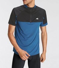Marken Herren Fahrradtrikot Fahrradshirt Shirt Radtrikot schwarz blau NEU