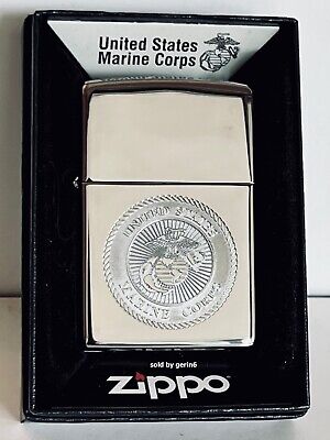 Zippo Windproof Lighter with Engraved U.S. Marine Corps Seal Zippo Windproof Lighter with Engraved U.S. Marine Corps Seal