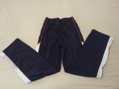 Boys Puma Pants M Medium Black Athletic Gym Workout 20x25