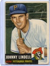 1953 Topps Johnny Lindell Pittsburgh Pirates #230 🚀😳💥 GVG