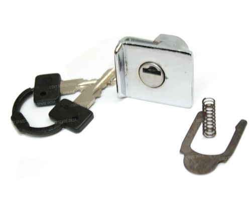 Caja de herramientas Bloqueo Vespa Px Lml Efl Cromo con dos llaves Guantera Set - Imagen 1 de 12