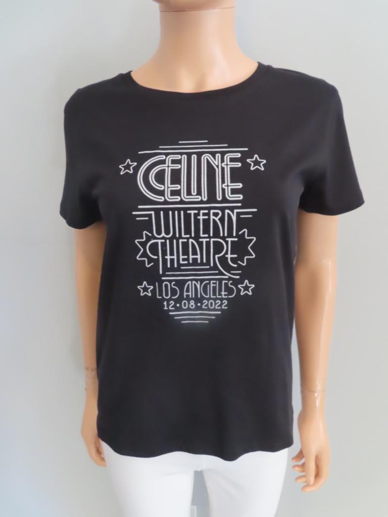 CELINE★素敵!限定版 WILTEN THEATRE コットンロゴTシャツ CELINE Black/White 'CELINE WILTERN THEATRE' T-Shirt Size S
