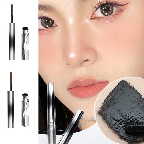 Washable Metal Rod Mascara Black, Curling Iron Wand Mascara Non-Clumping, Smudge - Foto 4 di 14