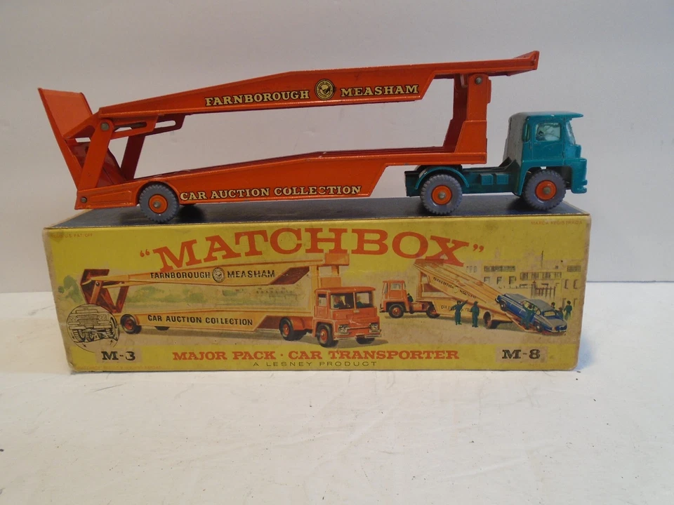 Matchbox M8 Major Pack Car Transporter -Original Box Vintage 1959 Lesney England - Image 3 of 4