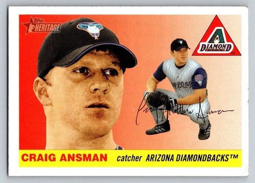 Craig Ansman 2004 Topps Heritage #205 Arizona Diamondbacks Baseball Rookie Card