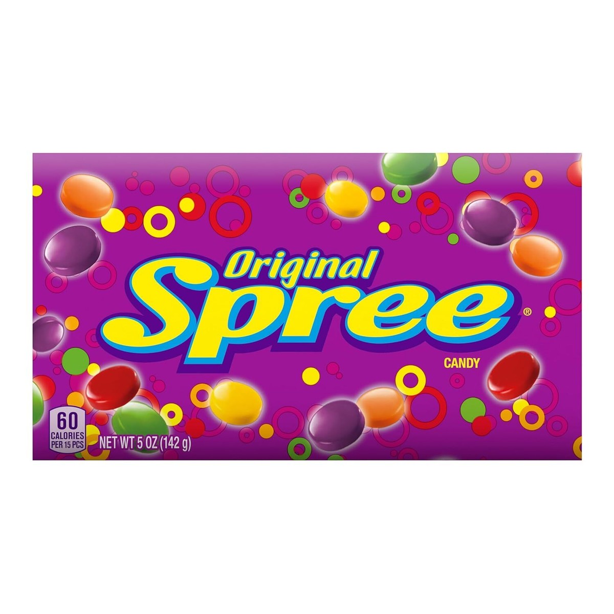 Spree Original Hard Candy, 5 Ounce Theater Candy Boxes (Pack Of 12