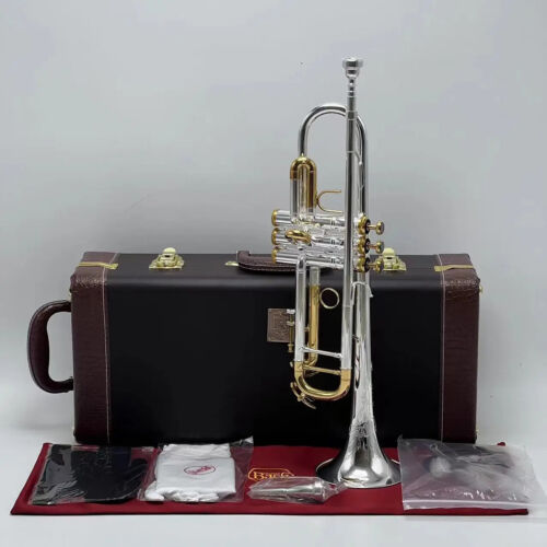 Pipe plate trompette argentée Stradivarius 180s-37 50ème anniversaire magasin avec étui