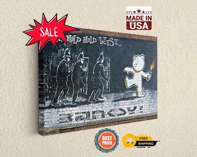 The Mild West Graffiti Canvas Print Fine Art Photography, Wall Decor