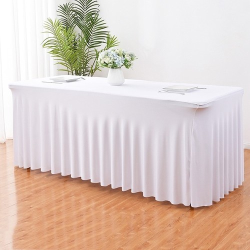 Polyester Elastic Table Wedding Banquet Hotel Conference Cold Dining Table Dress - Picture 13 of 18