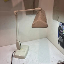 Vintage Dazor Floating Fixture P #2324 Desk Drafting Work Lamp Metal Industrial 