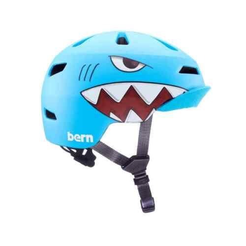 Bern Nino 2.0 MIPS Flip Visor Youth Helmet - Matte Shark Bite - Picture 6 of 6