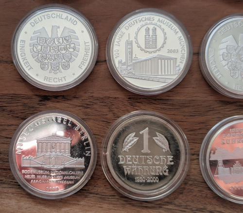 Lot of Germany silver coloured large proof coins x12 scarce coins - Picture 10 of 10