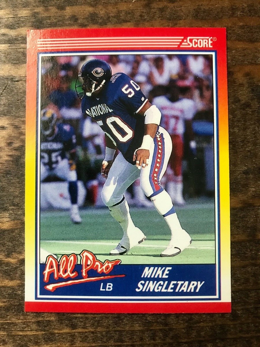 最安挑戦！ 1990 Score Mike Singletary Trading Card-Football-NFL-All Pro スポーツ選手