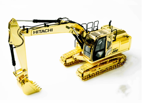 1:50 25CM ZAXIS ZX200-7 Excavator Construction Machine Equipment Diecast Model - Picture 8 of 10