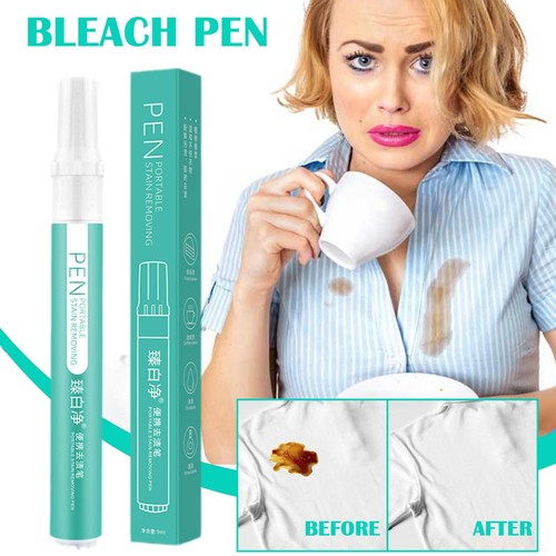 &Bleach Pen Clothing Clean Fleckenentfernung Pinsel Stift Entfernen Bleichmittelentferner K7R6