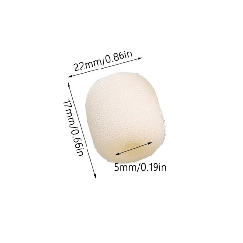 10Pcs Lapel Microphone Windscreen Headsets Windscreen Mic Foam Cover for K9 - Zdjęcie 8 z 8