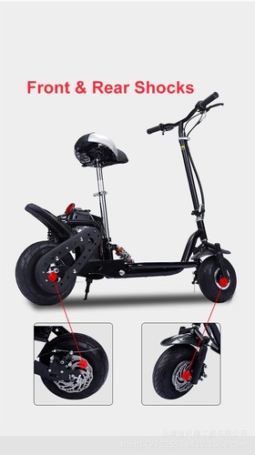 New Fast 49cc 2-Stroke Gas Scooter for Adult Long Rang 40KM 10'' Tire , Folding - Picture 10 of 10