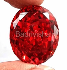 RED COLOR SPINEL SRI LANKA 94 CT NATURAL OVAL SHAPE CERTIFIED LOOSE GEMSTONE EKR