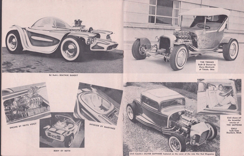 1962 Detroit MI Autorama Show Program Cobo Hall Hot Rod Duel Weirdos Ed Roth - Picture 7 of 13