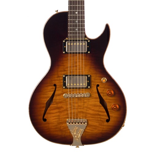 Guitarras B&G Little Sister Crossroads Cutaway/Humbucker Tobacco Burst - LSCHTB - Imagen 1 de 10