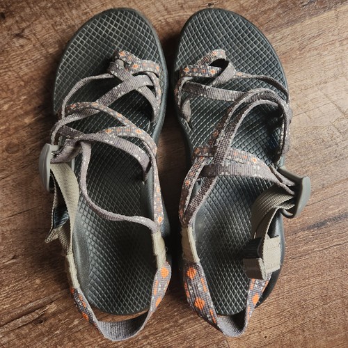 Chaco ZX2 Sandals Creed Golden Double Strap Toe Loop Hiking Water Shoes Sz 8 - Picture 5 of 9
