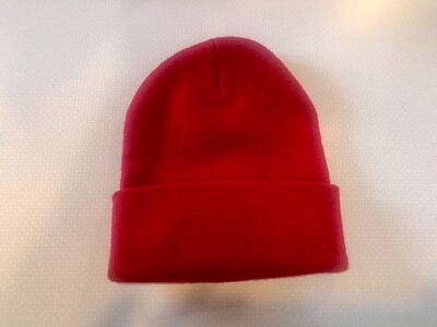 RED BEANIE CAP HAT - USA - NWOT | eBay