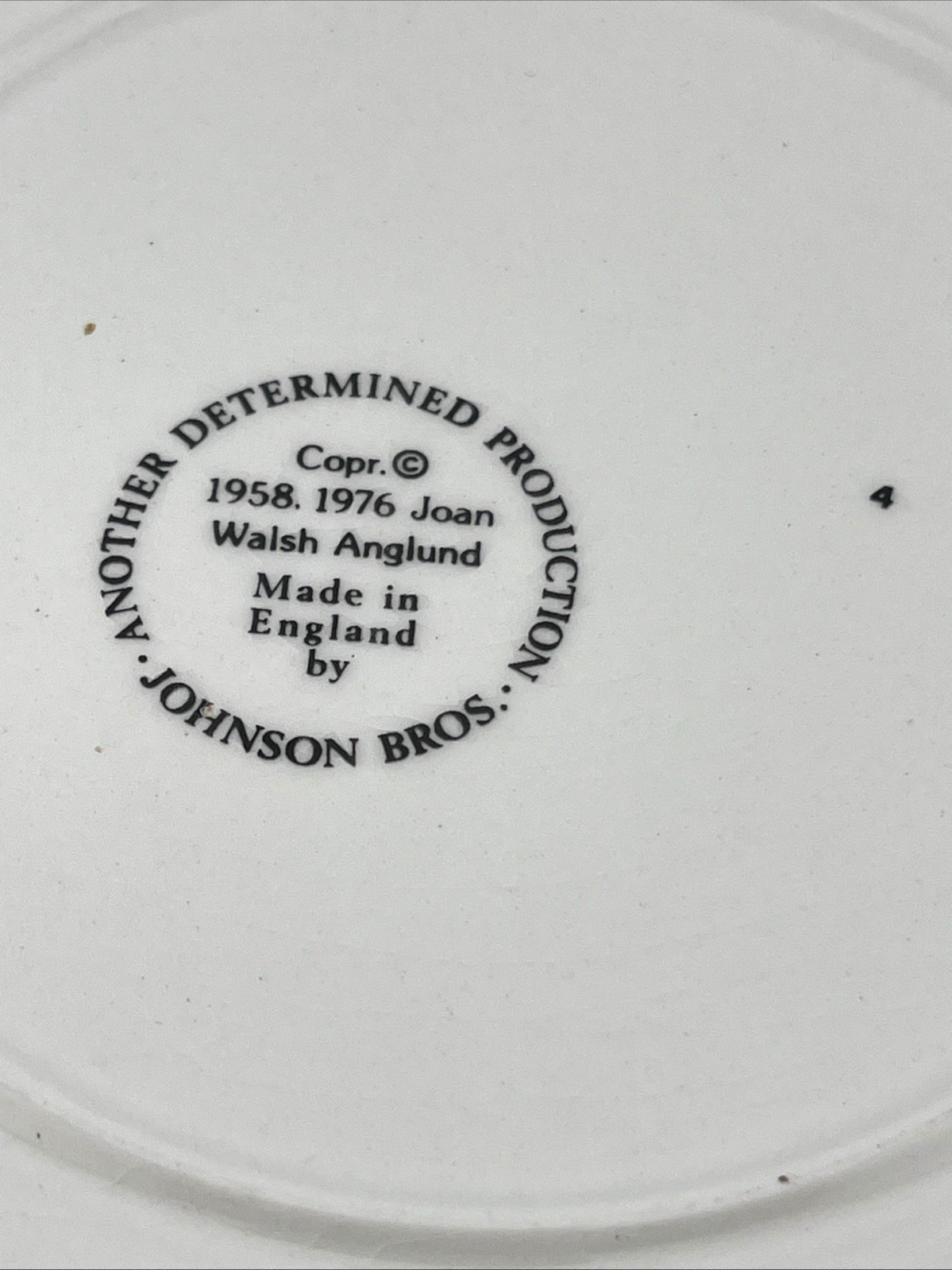 Vintage Joan Walsh Anglund Plate And Bowl Set Friends 1970's