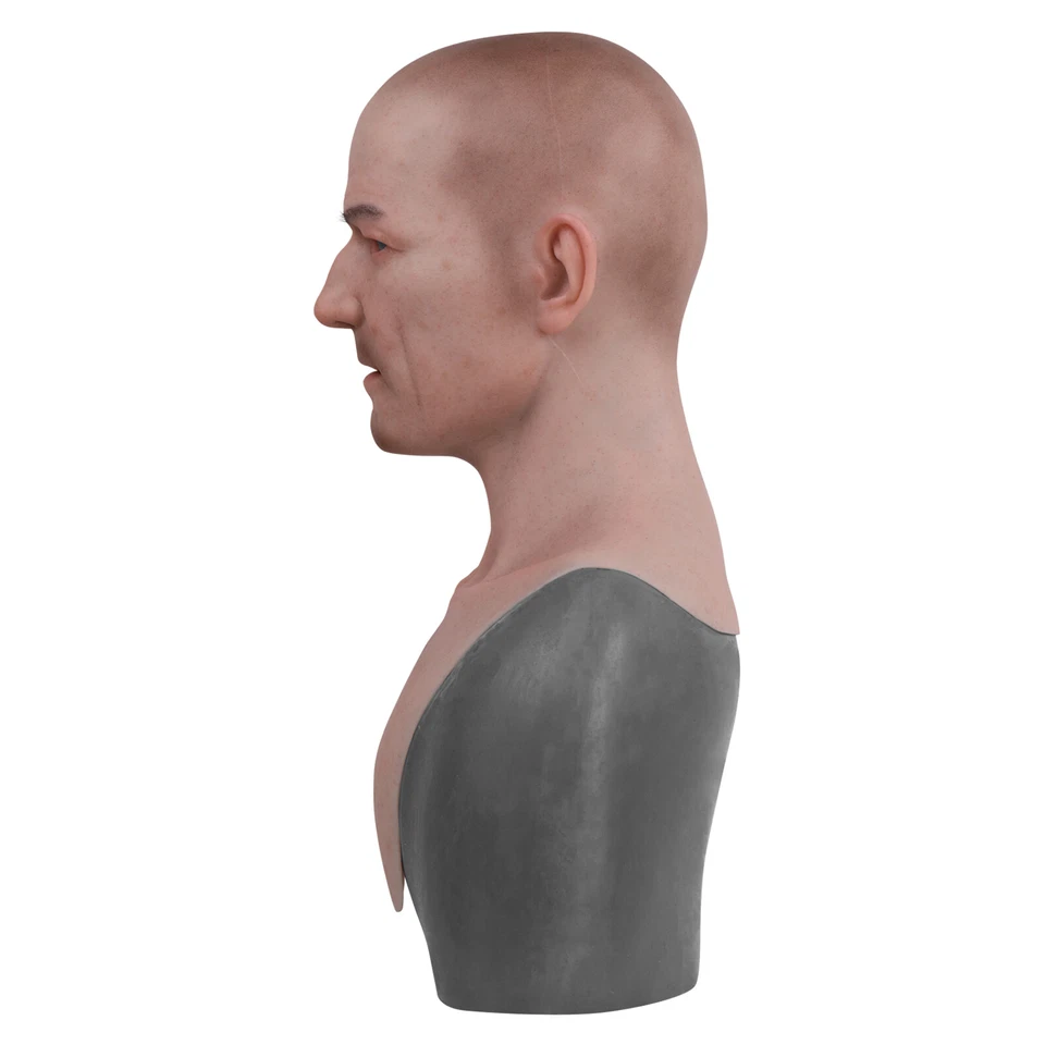 AI Realistische Silikon männliche Maske volle Maske Verkleidung Cosplay - Bild 3 von 4
