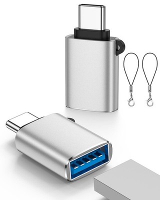USB A to USB C Adapter 2Pack USB C Male to USB 3.0 Female OTG Adapter Up to 5G