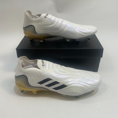 adidas Copa Sense+ SG Elite Soccer Cleats White Gold Black Men's Size 9.5 HP7840