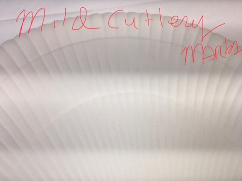 Wedgwood Of Etruria Moonstone Matte 11" Dinner Plate Shell Shape 10.75" Wide VTG - Picture 9 of 16