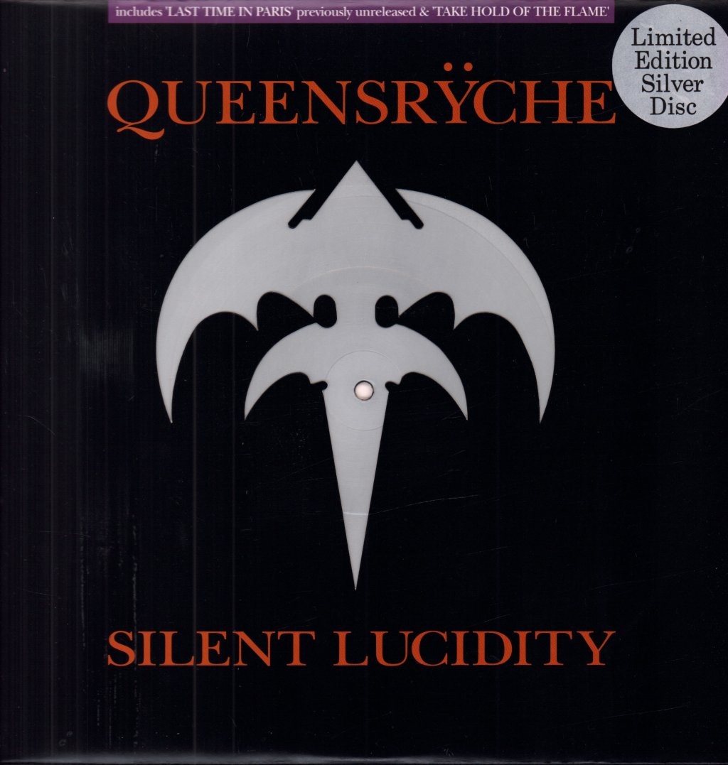 Queensryche Silent Lucidity 12"" vinyl UK Emi 1992 limited edition silver disc in